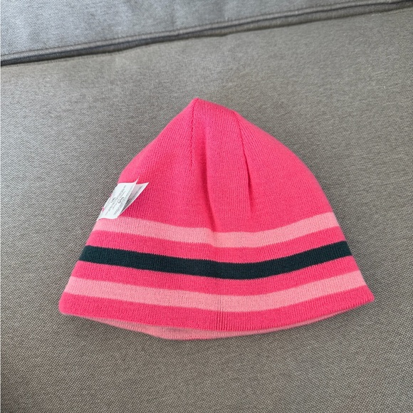 Columbia Reversible Pink Striped Beanie - Picture 2 of 5